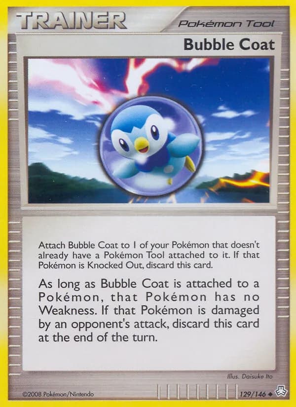 Bubble Coat card in English