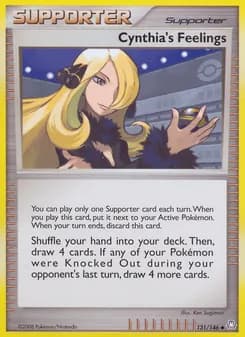 Cynthia's Feelings card in English