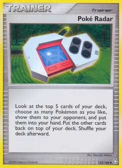 Poké Radar card in English