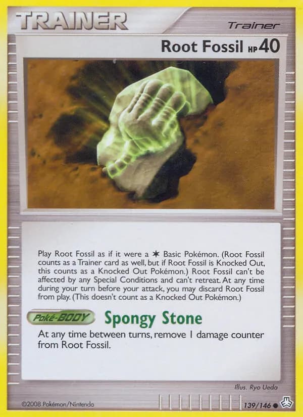 Root Fossil card in English