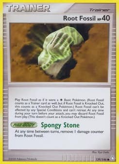 Root Fossil card in English