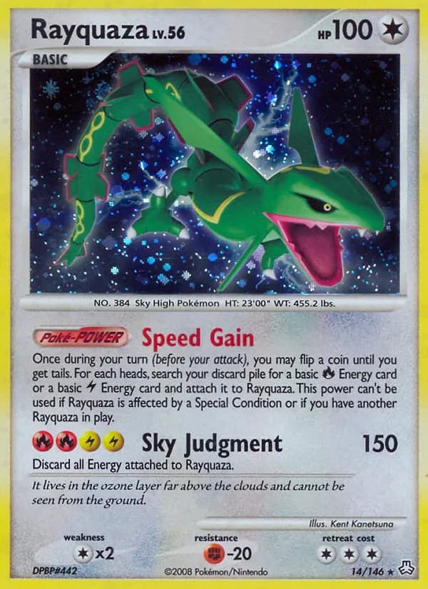 Rayquaza card in English