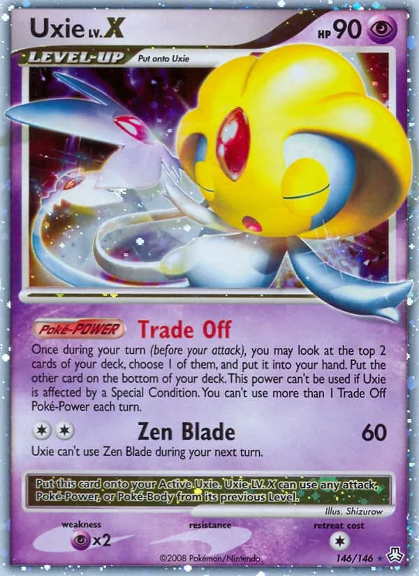 Uxie card in English