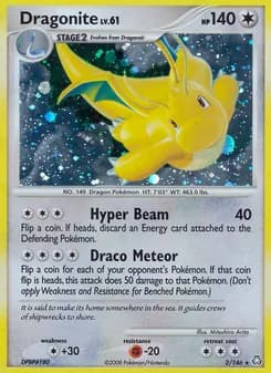 Dragonite card in English