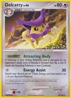 Delcatty card in English