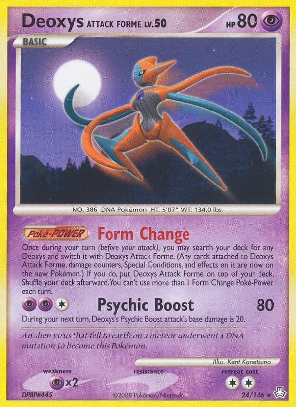 Deoxys Attack Forme card in English