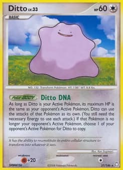 Ditto card in English