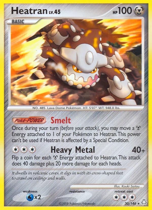 Heatran card in English