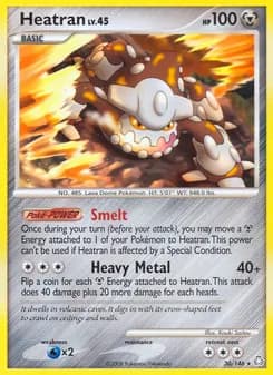 Heatran card in English