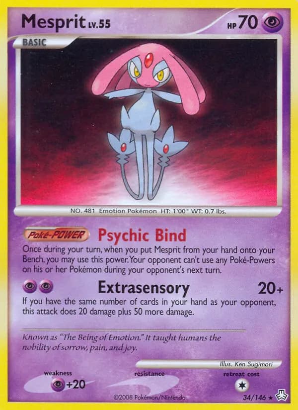 Mesprit card in English