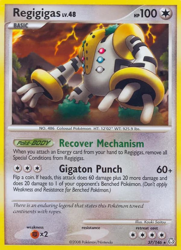 Regigigas card in English
