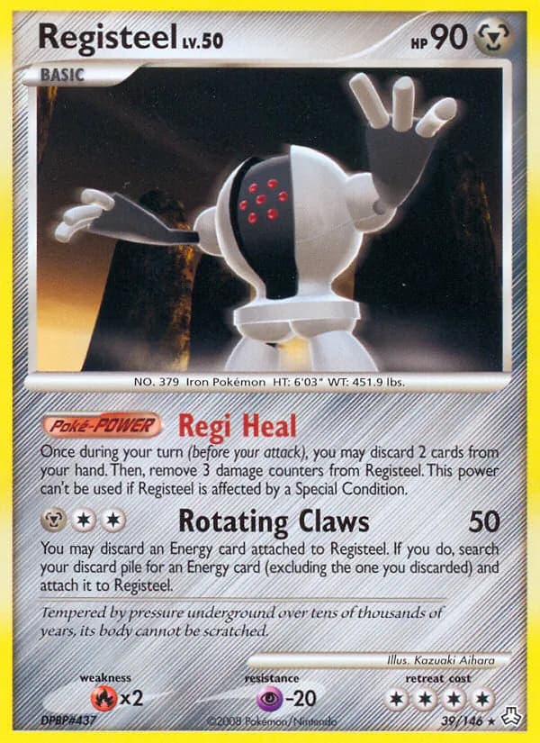 Registeel card in English