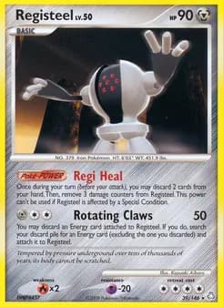 Registeel card in English