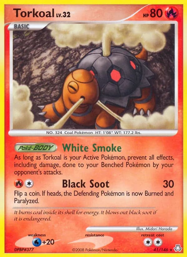 Torkoal card in English