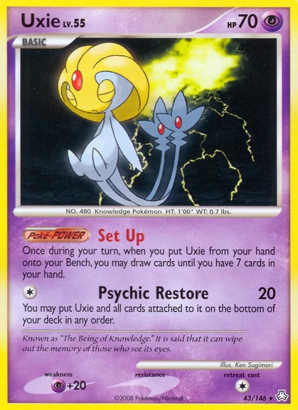 Uxie card in English