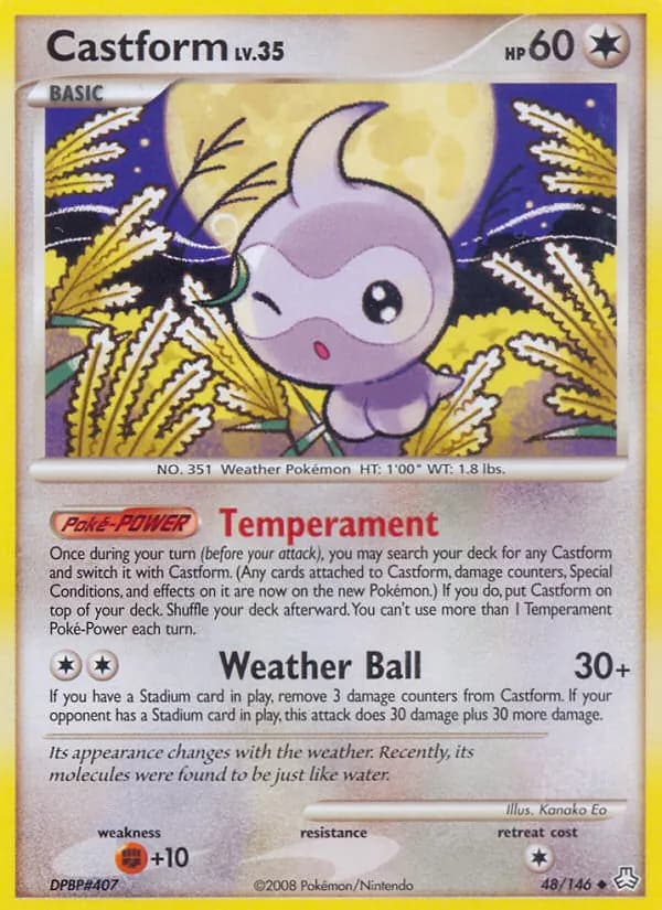 Castform card in English