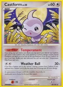 Castform card in English