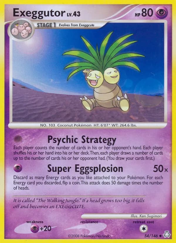 Exeggutor card in English