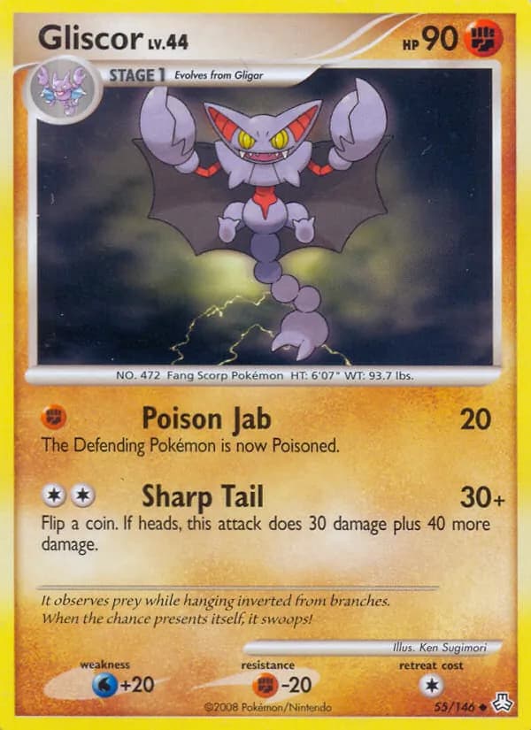 Gliscor card in English