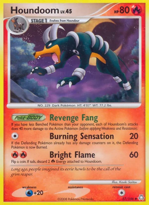 Houndoom card in English