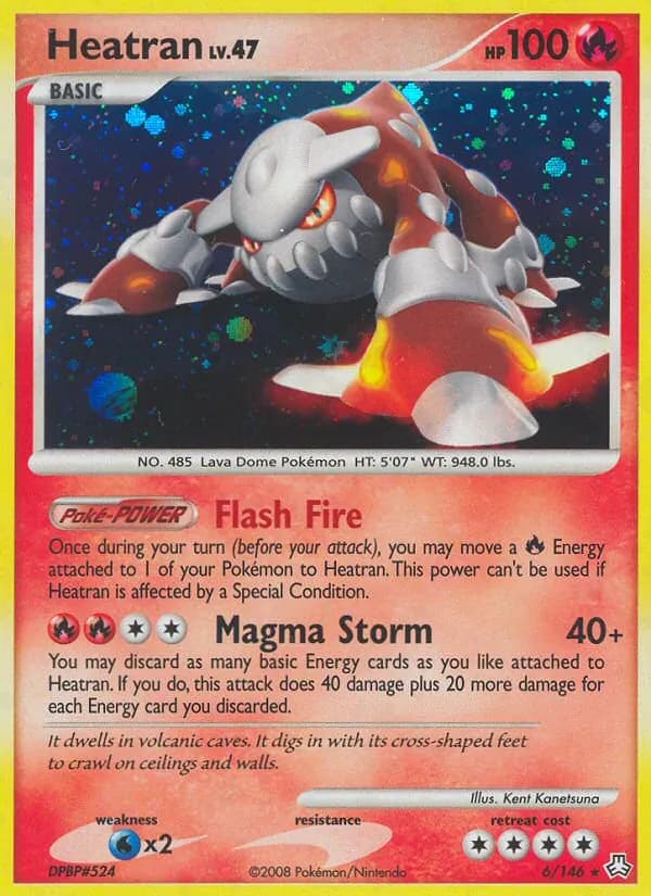 Heatran card in English