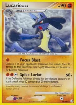 Lucario card in English