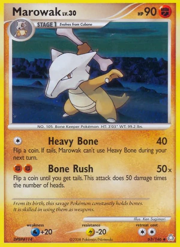 Marowak card in English