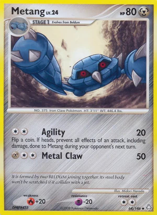 Metang card in English
