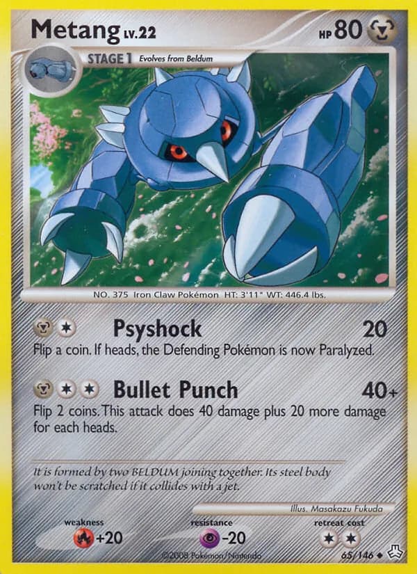 Metang card in English