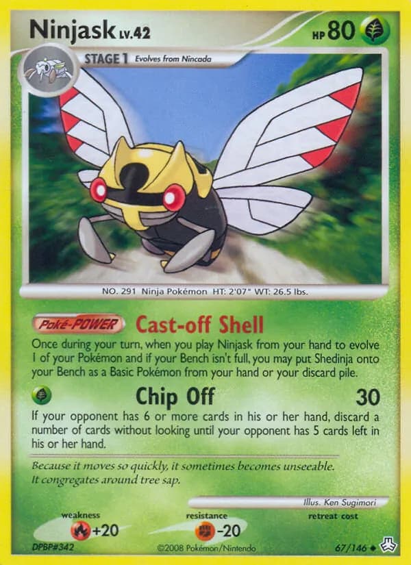 Ninjask card in English