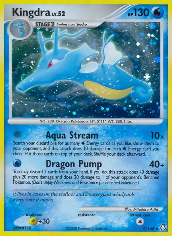 Kingdra card in English