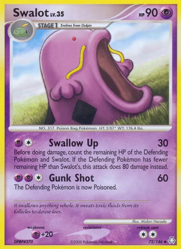 Swalot card in English