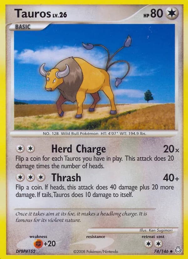 Tauros card in English