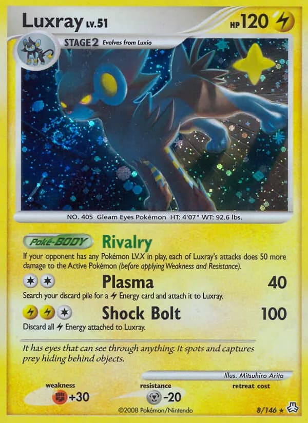 Luxray card in English