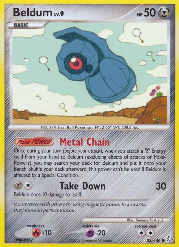 Beldum card in English