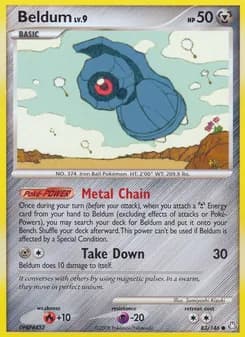 Beldum card in English