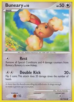Buneary card in English