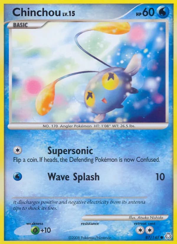 Chinchou card in English