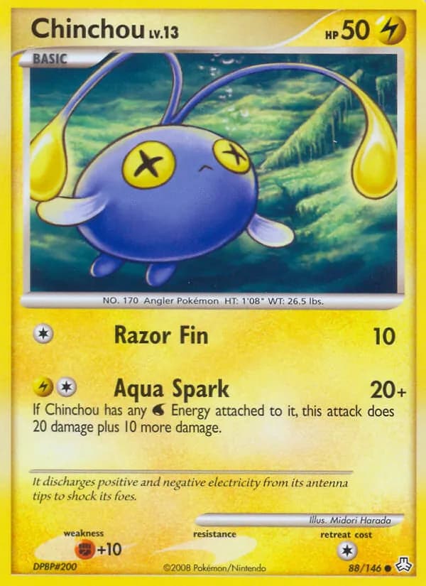 Chinchou card in English