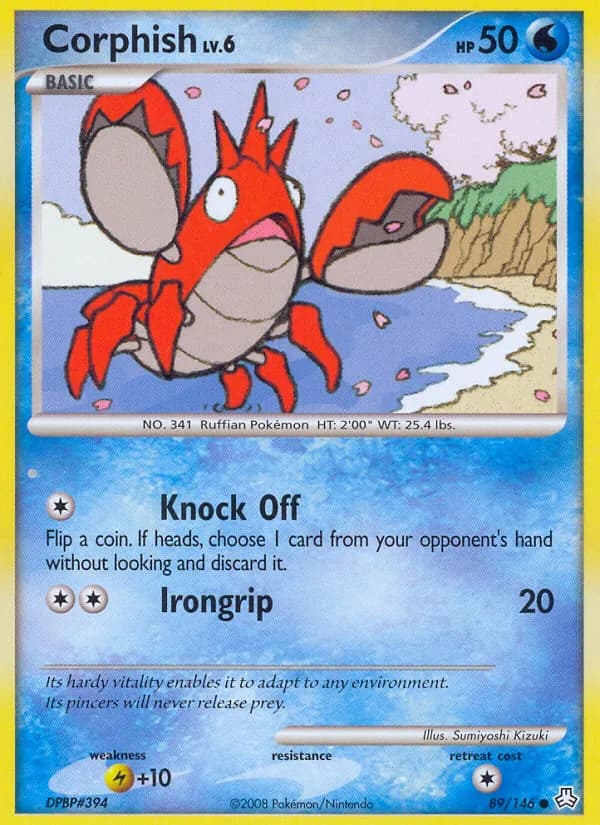 Corphish card in English