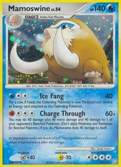 Mamoswine card in English
