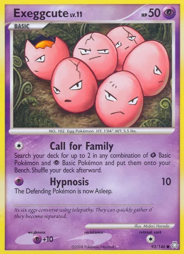 Exeggcute card in English