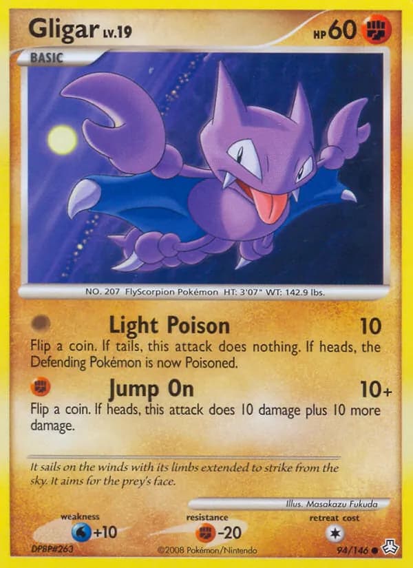 Gligar card in English