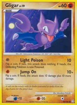 Gligar card in English