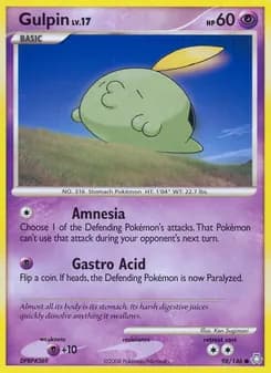 Gulpin card in English