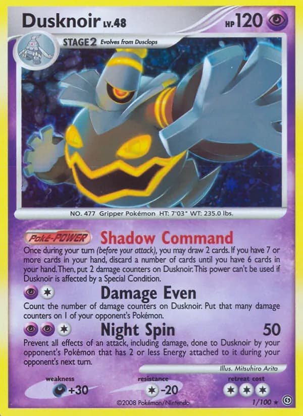 Dusknoir card in English