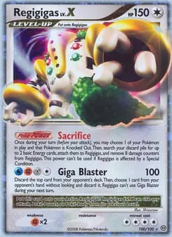 Regigigas card in English