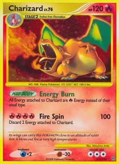 Charizard card in English