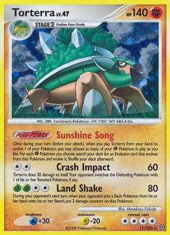 Torterra card in English