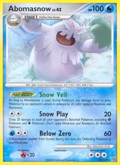 Abomasnow card in English